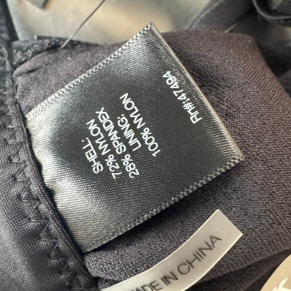 Norma Kamali Bra Double Strap Jog Bra Women's Black‎ Size Large NWT - Picture 10 of 11